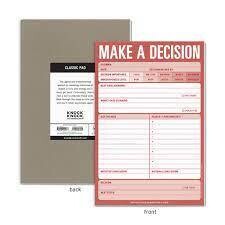 Knock Knock Make A Decision Note Pad