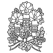 Festive Candles Rubber Stamp (Available in 3 sizes) from £6.89