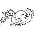 Fiery Dragon Rubber Stamp (Available in 3 sizes) from £6.89
