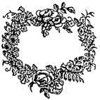 Garland of Flowers Rubber Stamp (Available in 3 sizes) from £6.89