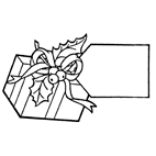 Gift Tag Rubber Stamp (Available in 3 sizes) from £6.89