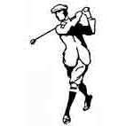 Golfer Rubber Stamp (Available in 3 sizes) from £6.89