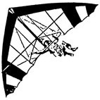Hang Glider Rubber Stamp (Available in 3 sizes) from £6.89