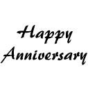 Happy Anniversary Rubber Stamp (Available in 3 sizes) from £6.89