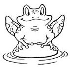 Hopping Frog Rubber Stamp (Available in 3 sizes) from £6.89