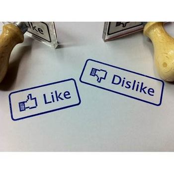 Like and Dislike Rubber Stamps