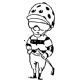 Little Jockey Rubber Stamp