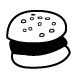 Loyalty Card Self-inking Rubber Stamp Burger