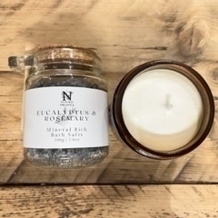 Multi Mineral Bath Salts & Soy Candle