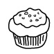 Loyalty Card Self-inking Rubber Stamp Muffin