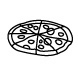 Loyalty Card Self-inking Rubber Stamp Pizza