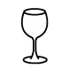 Loyalty Card Self-inking Rubber Stamp Wine Glass