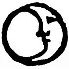 Moon Rubber Stamp (Available in 3 sizes)