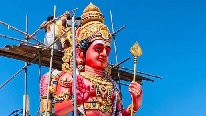 கிழக்கு மாகாணத்தில் நிறுவப்பட்ட மிக உயரமான பாலமுருகன் சிலை