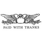 Paid With Thanks Rubber Stamp (Available in 3 sizes)