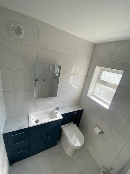 Shower room conversion, Beaumanor Gardens, Woodhouse Eaves