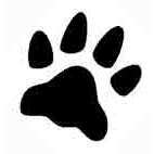 Paw Print Rubber Stamp (Available in 3 sizes)