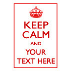 Personalised Keep Calm Rubber Stamp