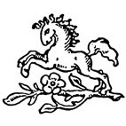 Prancing Horse Rubber Stamp