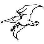 Pterodactyl Rubber Stamp