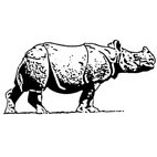 Rhino Rubber Stamp