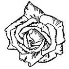 Rose Rubber Stamp
