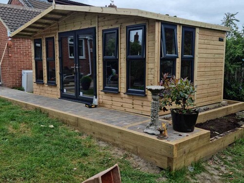 #PVC024 18x10 Apex Summer House