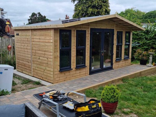 #PVC024 18x10 Apex Summer House