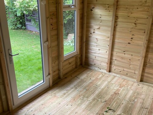 #PVC025 18x8 Apex Summer House Combi