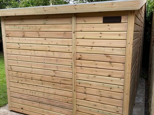 #PVC025 18x8 Apex Summer House Combi