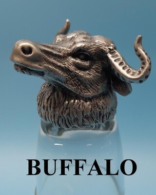 Animal Head Shot Glasses sets of 4 in gift box (Dangerous Game Collection)