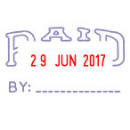 S-401 PAID Date Stamp