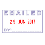 S-410 Self-inking EMAILED Date Stamp