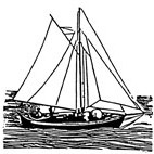 Sailing Yacht Rubber Stamp