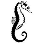 Sea Horse Rubber Stamp