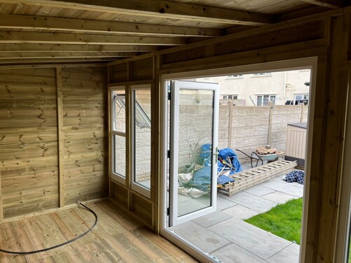 #PVC030 16x8 Pent Summer House