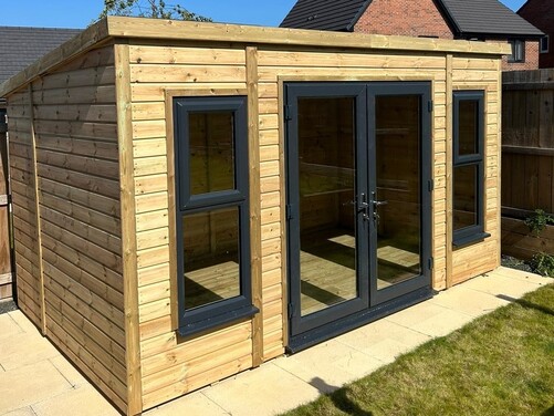 #PVC032 14x8 Pent Summer House