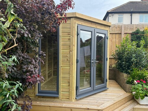 #PVC008 8x8 Corner Summer House