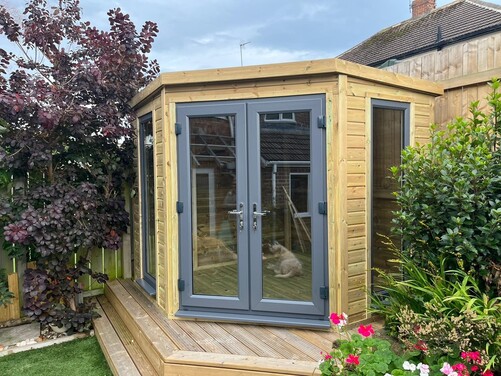 #PVC008 8x8 Corner Summer House