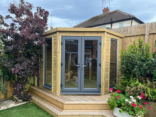 #PVC008 8x8 Corner Summer House