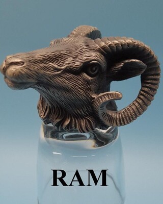 Animal Head Shot Glasses sets of 4 in gift box (Ram)