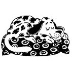 Sleeping Dog Rubber Stamp