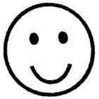 Smiley Face Rubber Stamp