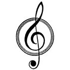 Treble Cleft Rubber Stamp