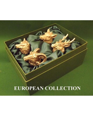 Animal Head Shot Glasses sets of 4 in gift box (European Collection)