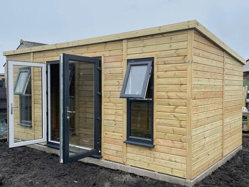 #PVC038 18x10 Pent Summer House