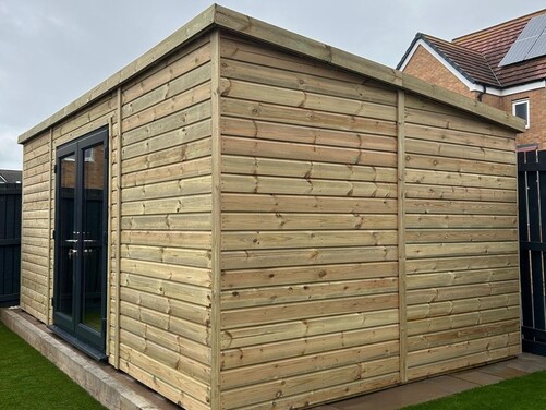 #PVC023 18x10 Pent Summer House