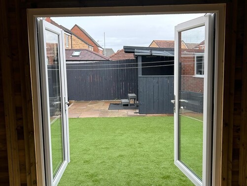 #PVC023 18x10 Pent Summer House