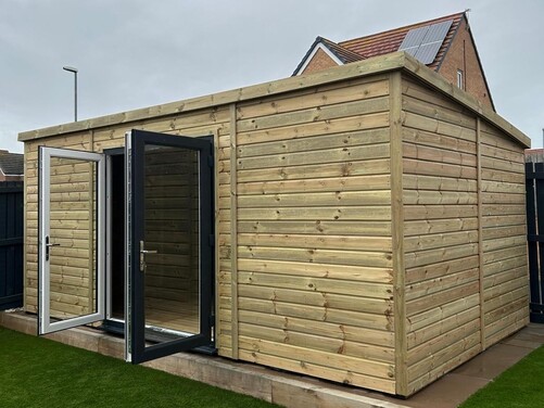 #PVC023 18x10 Pent Summer House