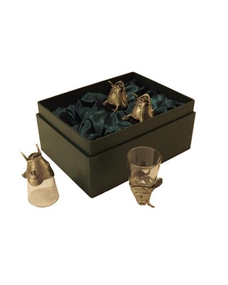 Animal Head Shot Glasses sets of 4 in gift box (Carp Head)